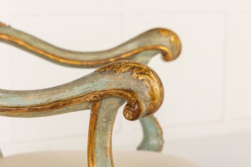 PAIR OF 18TH CENTURY ITALIAN PAINTED CHAIRS - ADDITIONAL PHOTO 11