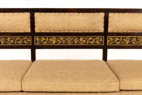 19TH CENTURY ITALIAN PAINTED AND GILT SETTEE - ADDITIONAL PHOTO 2