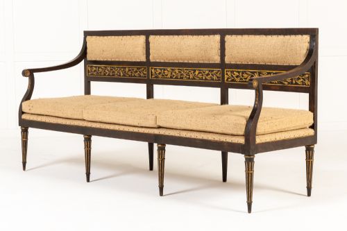 19TH CENTURY ITALIAN PAINTED AND GILT SETTEE - ADDITIONAL PHOTO 5