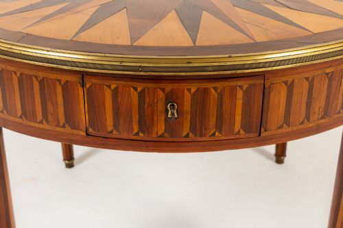 19TH CENTURY FRENCH SPECIMEN WOOD INLAID CENTRE TABLE - ADDITIONAL PHOTO 1