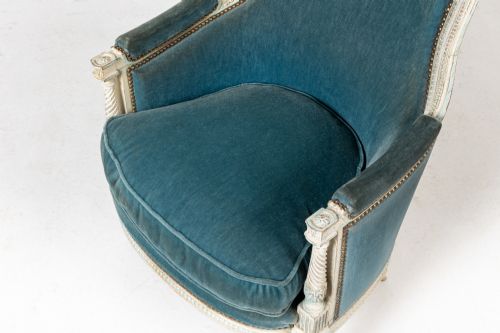 PAIR OF 19TH CENTURY FRENCH PAINTED ARMCHAIRS - ADDITIONAL PHOTO 2