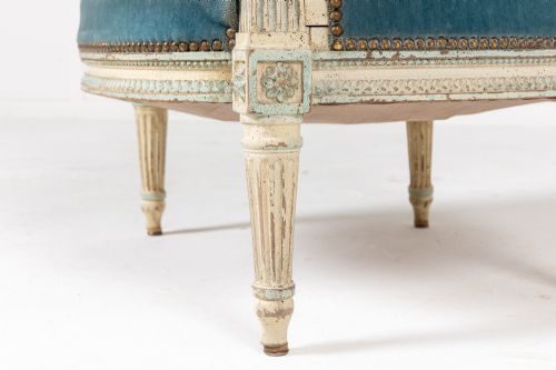 PAIR OF 19TH CENTURY FRENCH PAINTED ARMCHAIRS - ADDITIONAL PHOTO 3