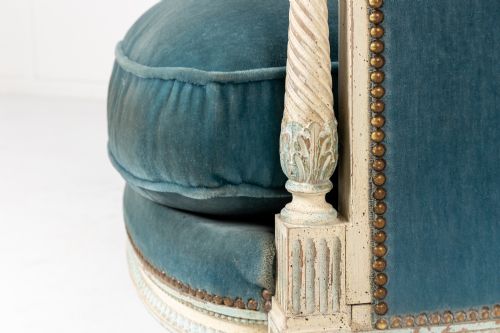PAIR OF 19TH CENTURY FRENCH PAINTED ARMCHAIRS - ADDITIONAL PHOTO 5