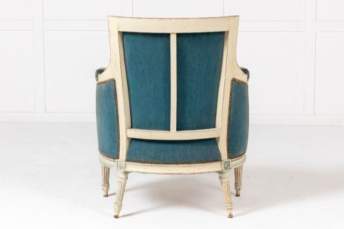 PAIR OF 19TH CENTURY FRENCH PAINTED ARMCHAIRS - ADDITIONAL PHOTO 8
