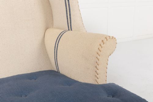 19TH CENTURY ENGLISH WING CHAIR - ADDITIONAL PHOTO 4