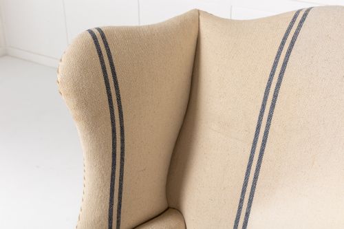 19TH CENTURY ENGLISH WING CHAIR - ADDITIONAL PHOTO 5
