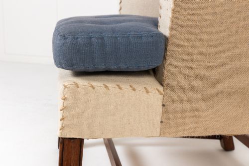 19TH CENTURY ENGLISH WING CHAIR - ADDITIONAL PHOTO 8