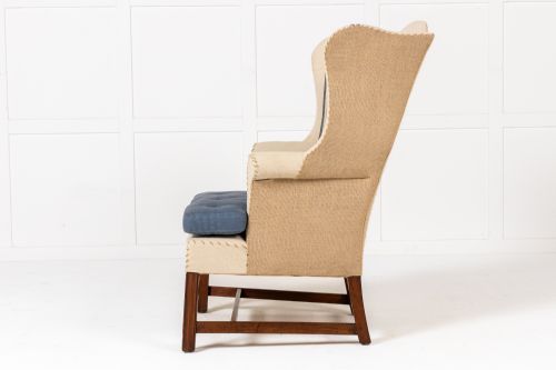 19TH CENTURY ENGLISH WING CHAIR - ADDITIONAL PHOTO 9