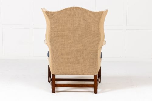 19TH CENTURY ENGLISH WING CHAIR - ADDITIONAL PHOTO 10