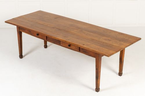 large 18th century french cherrywood farmhouse table - CATEGORY: ANTIQUE TABLES - DATED 18TH CENTURY
