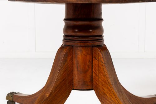 19TH CENTURY ENGLISH REGENCY TEAK DRUM TABLE - ADDITIONAL PHOTO 1