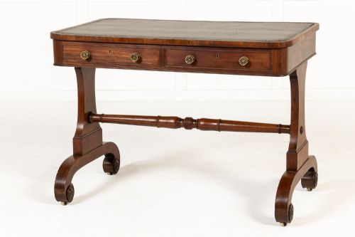 ENGLISH REGENCY MAHOGANY LIBRARY TABLE