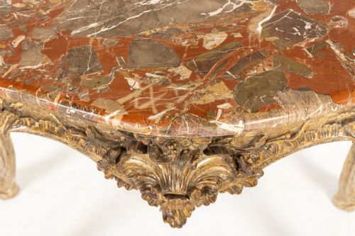18TH CENTURY ITALIAN SILVER GILT CONSOLE TABLE - ADDITIONAL PHOTO 8