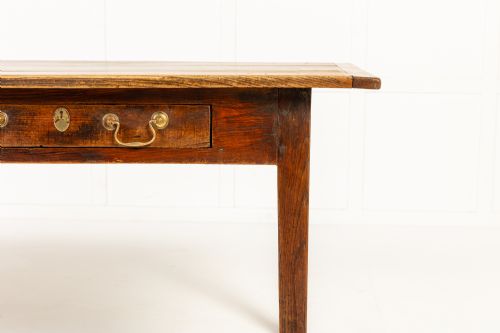 19TH CENTURY ENGLISH OAK AND ASH FARMHOUSE TABLE - ADDITIONAL PHOTO 1