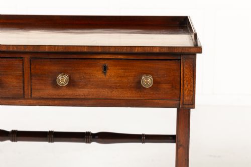 19TH CENTURY ENGLISH REGENCY MAHOGANY WRITING TABLESIDE TABLE - ADDITIONAL PHOTO 2
