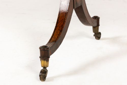 19TH CENTURY ENGLISH REGENCY MAHOGANY WRITING TABLESIDE TABLE - ADDITIONAL PHOTO 4