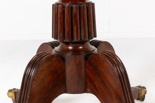 LARGE 19TH CENTURY ENGLISH REGENCY MAHOGANY DRUM TABLE - ADDITIONAL PHOTO 1