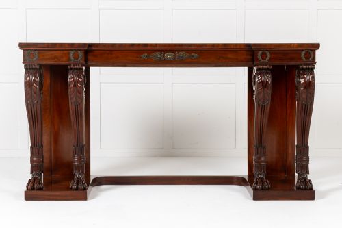19TH CENTURY ENGLISH REGENCY MAHOGANY SERVING TABLE - ADDITIONAL PHOTO 1