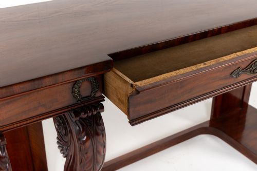 19TH CENTURY ENGLISH REGENCY MAHOGANY SERVING TABLE - ADDITIONAL PHOTO 2
