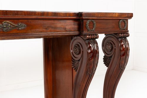 19TH CENTURY ENGLISH REGENCY MAHOGANY SERVING TABLE - ADDITIONAL PHOTO 5