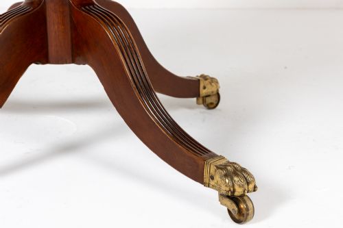 19TH CENTURY ENGLISH REGENCY MAHOGANY DRUM TABLE - ADDITIONAL PHOTO 1