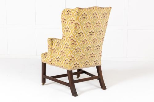 18TH CENTURY ENGLISH MAHOGANY WING ARMCHAIR - ADDITIONAL PHOTO 7