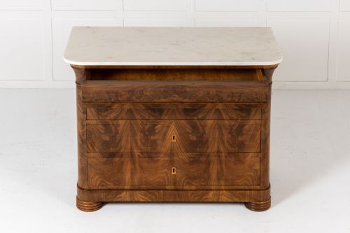 PAIR OF 19TH CENTURY ITALIAN MAHOGANY CHEST OF DRAWERS - ADDITIONAL PHOTO 4