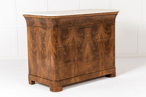 PAIR OF 19TH CENTURY ITALIAN MAHOGANY CHEST OF DRAWERS - ADDITIONAL PHOTO 5