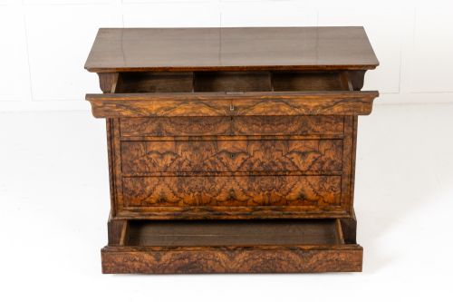 19TH CENTURY FRENCH WALNUT COMMODE - ADDITIONAL PHOTO 1