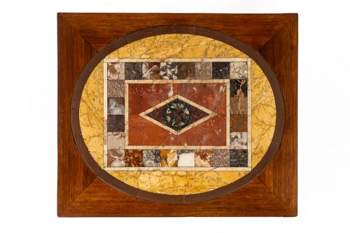 19TH CENTURY ENGLISH REGENCY ROSEWOOD SPECIMEN MARBLE TABLE - ADDITIONAL PHOTO 1