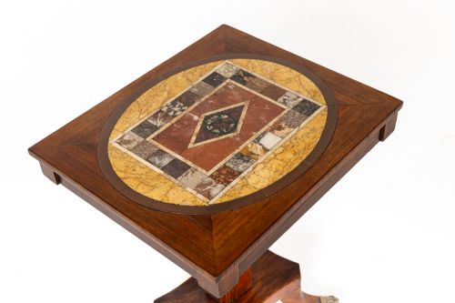 19TH CENTURY ENGLISH REGENCY ROSEWOOD SPECIMEN MARBLE TABLE - ADDITIONAL PHOTO 3