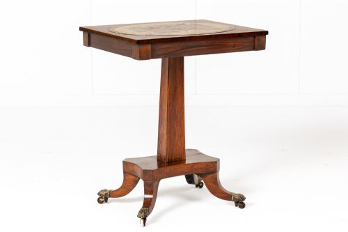 19TH CENTURY ENGLISH REGENCY ROSEWOOD SPECIMEN MARBLE TABLE - ADDITIONAL PHOTO 5