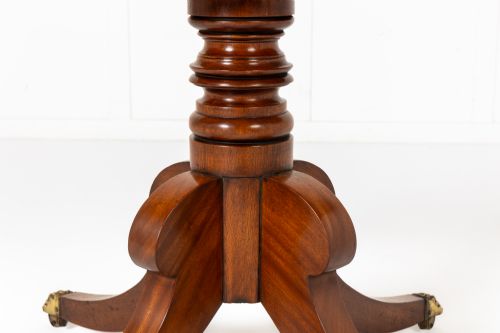 19TH CENTURY ENGLISH REGENCY MAHOGANY DRUM TABLE - ADDITIONAL PHOTO 2