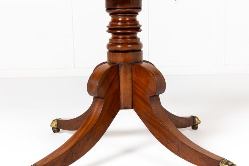 19TH CENTURY ENGLISH REGENCY MAHOGANY DRUM TABLE - ADDITIONAL PHOTO 4