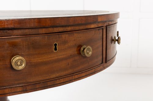 19TH CENTURY ENGLISH REGENCY MAHOGANY DRUM TABLE - ADDITIONAL PHOTO 5