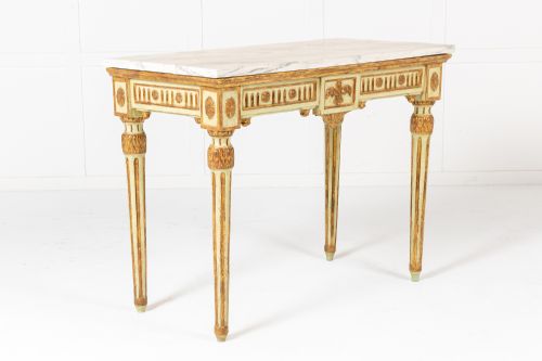 18TH CENTURY ITALIAN PAINTED CONSOLE TABLE - ADDITIONAL PHOTO 4