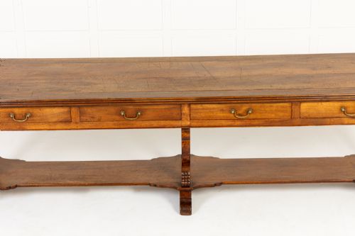 LARGE 19TH CENTURY ITALIAN WALNUT DRAPERS TABLE - ADDITIONAL PHOTO 4