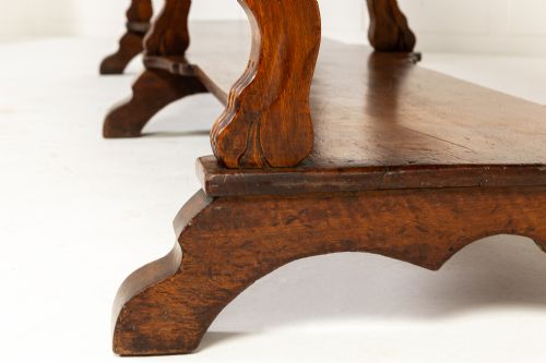 LARGE 19TH CENTURY ITALIAN WALNUT DRAPERS TABLE - ADDITIONAL PHOTO 10