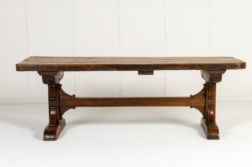 18TH CENTURY OAK AND BEECH REFECTORY TABLE - ADDITIONAL PHOTO 3