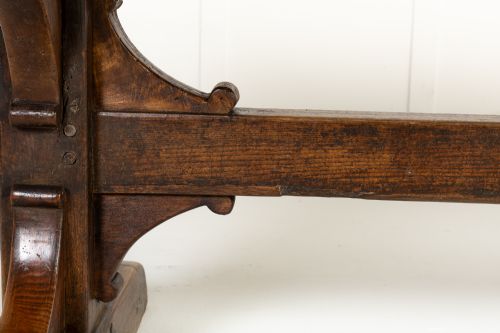 18TH CENTURY OAK AND BEECH REFECTORY TABLE - ADDITIONAL PHOTO 9