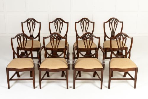 SET OF EIGHT 19TH CENTURY MAHOGANY DINING CHAIRS - ADDITIONAL PHOTO 1