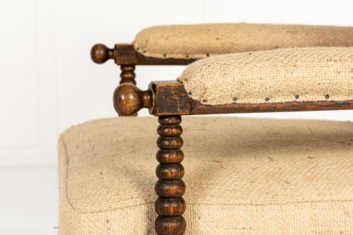 LARGE 19TH CENTURY ENGLISH BOBBIN CHAIR - ADDITIONAL PHOTO 4