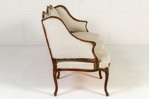 19TH CENTURY FRENCH WALNUT SOFA - ADDITIONAL PHOTO 5