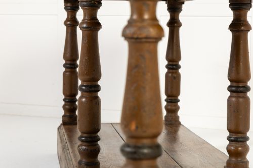 19TH CENTURY RUSTIC FRENCH OAK DRAPERS TABLE - ADDITIONAL PHOTO 4