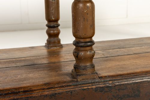 19TH CENTURY RUSTIC FRENCH OAK DRAPERS TABLE - ADDITIONAL PHOTO 5