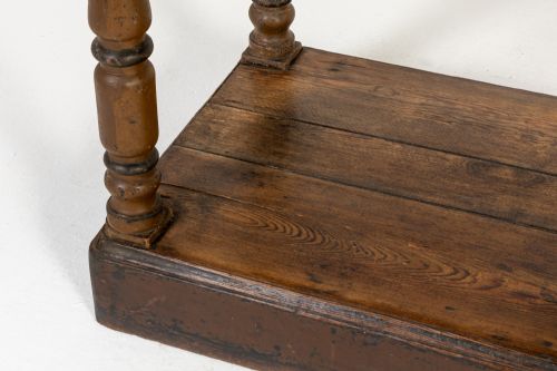 19TH CENTURY RUSTIC FRENCH OAK DRAPERS TABLE - ADDITIONAL PHOTO 6