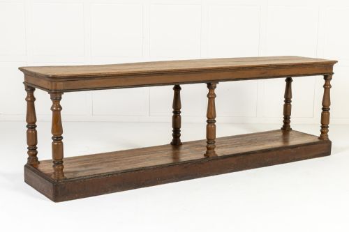 19TH CENTURY RUSTIC FRENCH OAK DRAPERS TABLE - ADDITIONAL PHOTO 7