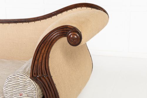 19TH CENTURY ENGLISH REGENCY ROSEWOOD SOFA - ADDITIONAL PHOTO 4