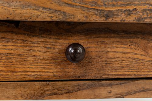 18TH CENTURY ENGLISH ASH AND OAK RUSTIC FARMHOUSE TABLE - ADDITIONAL PHOTO 2