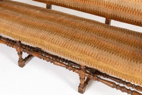 MONUMENTAL 18TH CENTURY ITALIAN WALNUT SOFASETTEE - ADDITIONAL PHOTO 2